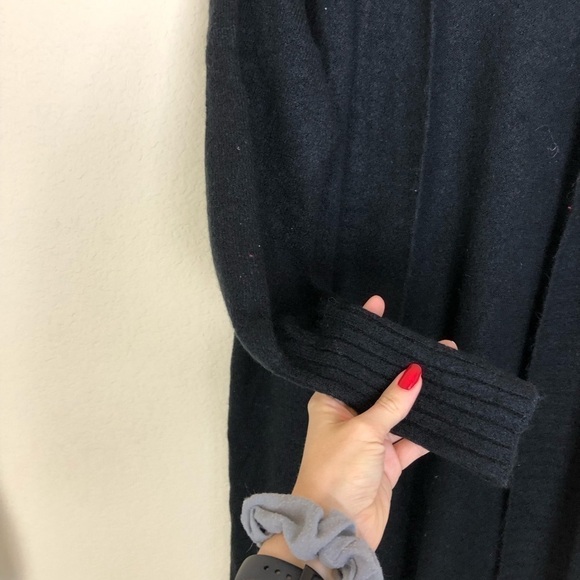 New AFRM Shaylee Black Longline Knit Open Front Cardigan Sweater Size XS/S - Picture 5 of 11